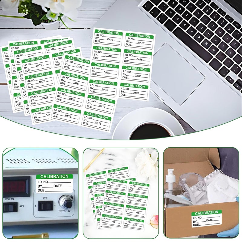 Well Tile Self Laminating Calibration Labels 2 X 1 Inches - Write-on Calibration Stickers with Clear Covers for for NIST Calibration, ISO-900 Calibration 128 Labels - Image 4